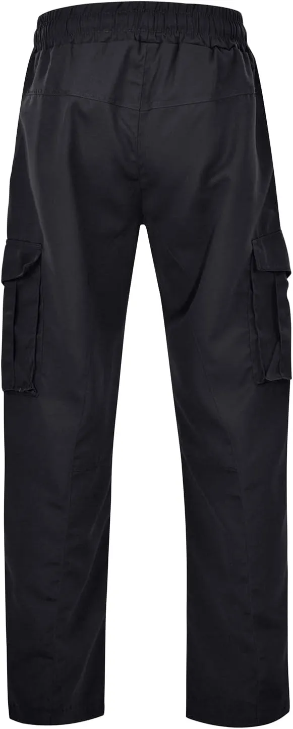 Weatherproof Men's Pants Mens Casual Elastic Drawstring Cargo Pants Lightweight Relaxed Fit Cotton Workout Sweatpants