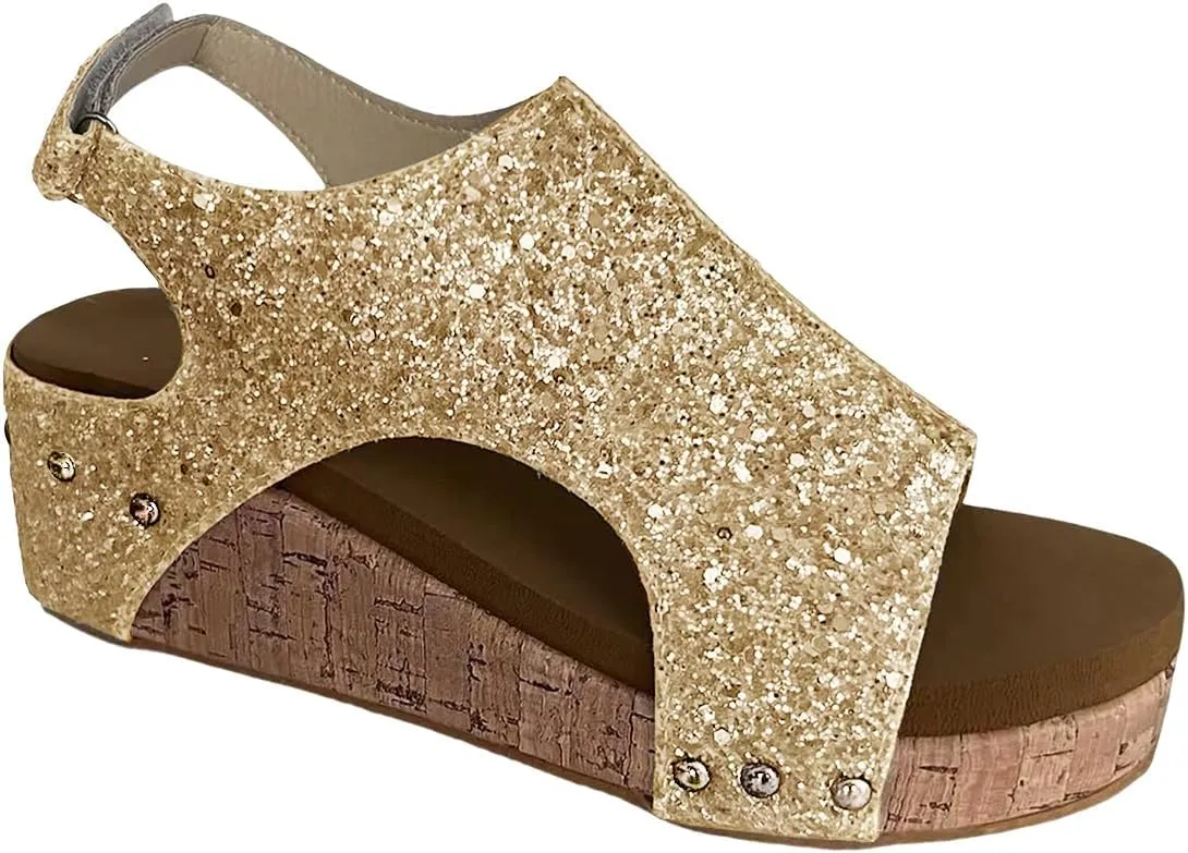 Wedge Sandals for Women Open Toe Buckle Ankle Strap Espadrilles Sandals Casual Dressy Summer Shoes Comfortable Cork Wedges Sandal Casual Walking Lightweight Sandal for All Day Wear