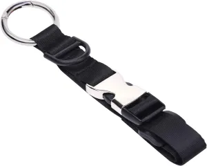Wisdompro Add a Bag Luggage Strap Jacket Gripper, Luggage Straps Baggage Suitcase Belts Travel Accessories with D-Ring - Make Your Hands Free, Easy to Carry Your Extra Bags - Black