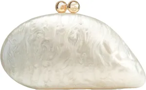 Women Unique Acrylic Evening Clutch Chain Shoulder Crossbody Bag Wedding Party Banquet