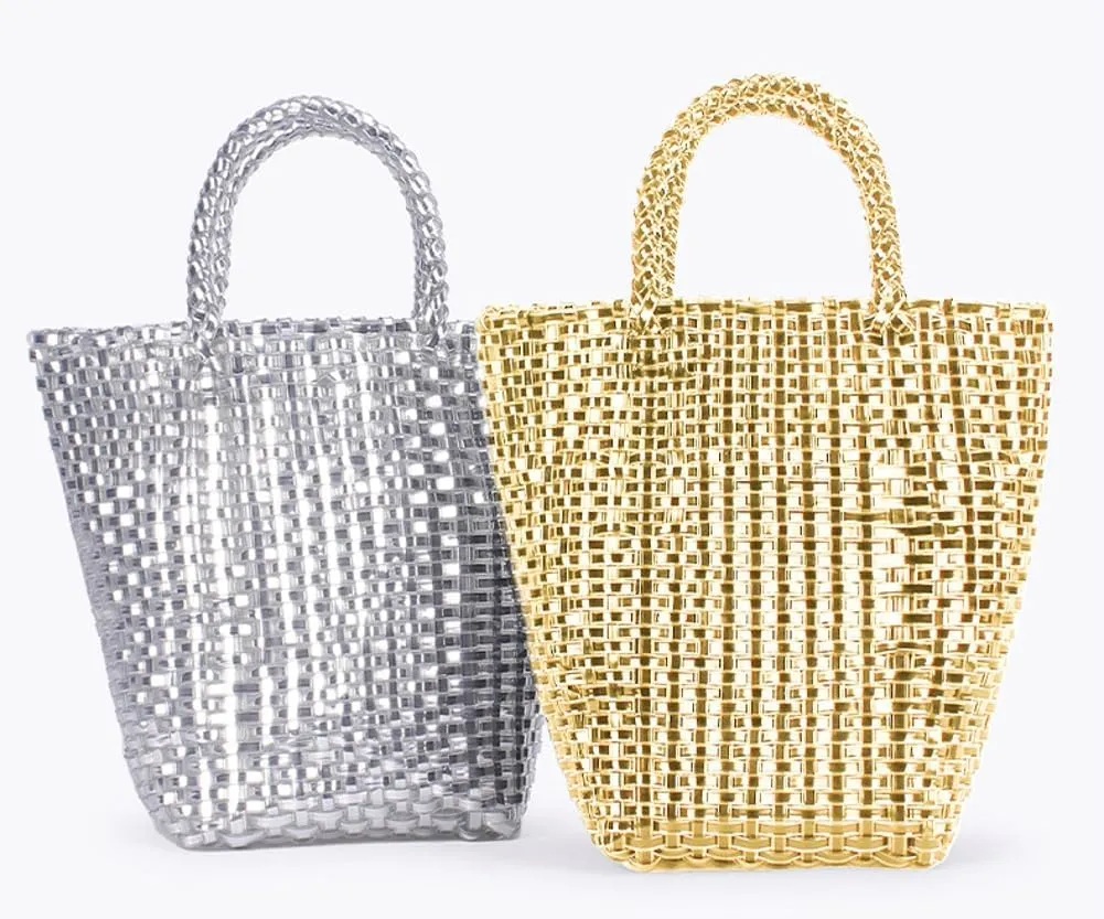 Womens Handwoven Handbags Casual Shoulder Bag Small Bucket Hobo Tote Bag Straw Summer Beach Purses for Vacation