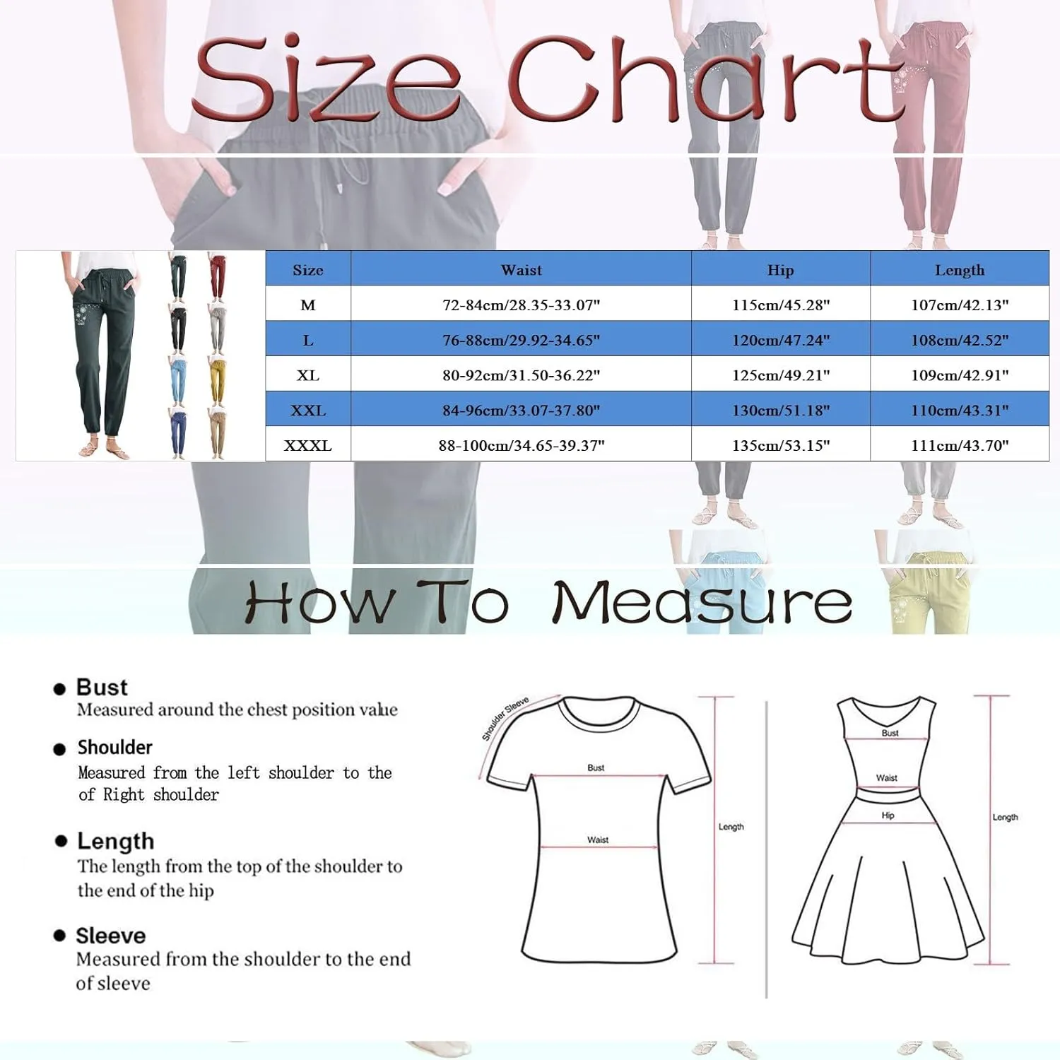 Women's Linen Pants Casual Summer Loose Beach Solid Color Plus Size High Waist Linen Pants Soft Ankle Trousers with Pockets