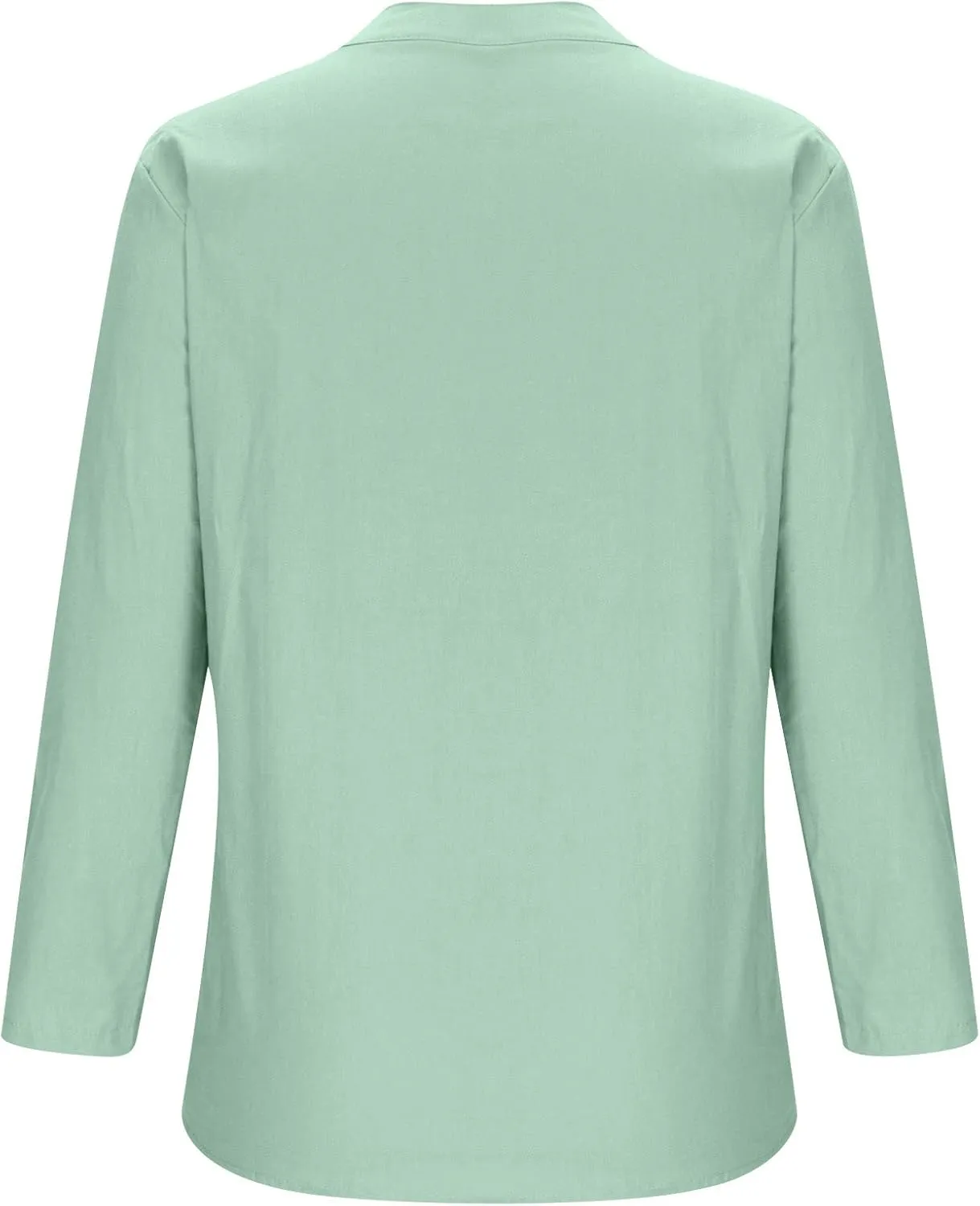 Women's Plus Size Cotton Linen Dress Tops Button Up Shirts Dress Casual Fall Blouse to Wear with Leggings