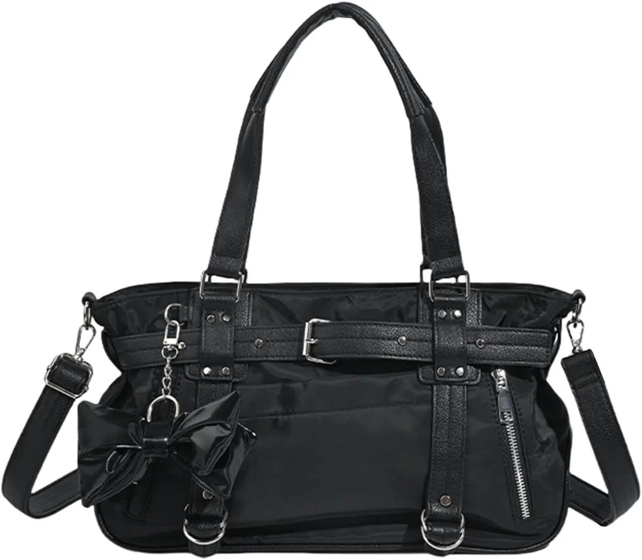 Womens Purses and Handbags Lolita Sweet Bow Shoulder Bags Y2K Hobo Handbag Casual Satchel Top-handle Bags
