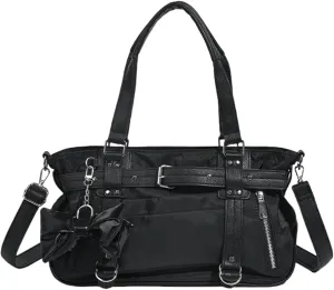 Womens Purses and Handbags Lolita Sweet Bow Shoulder Bags Y2K Hobo Handbag Casual Satchel Top-handle Bags