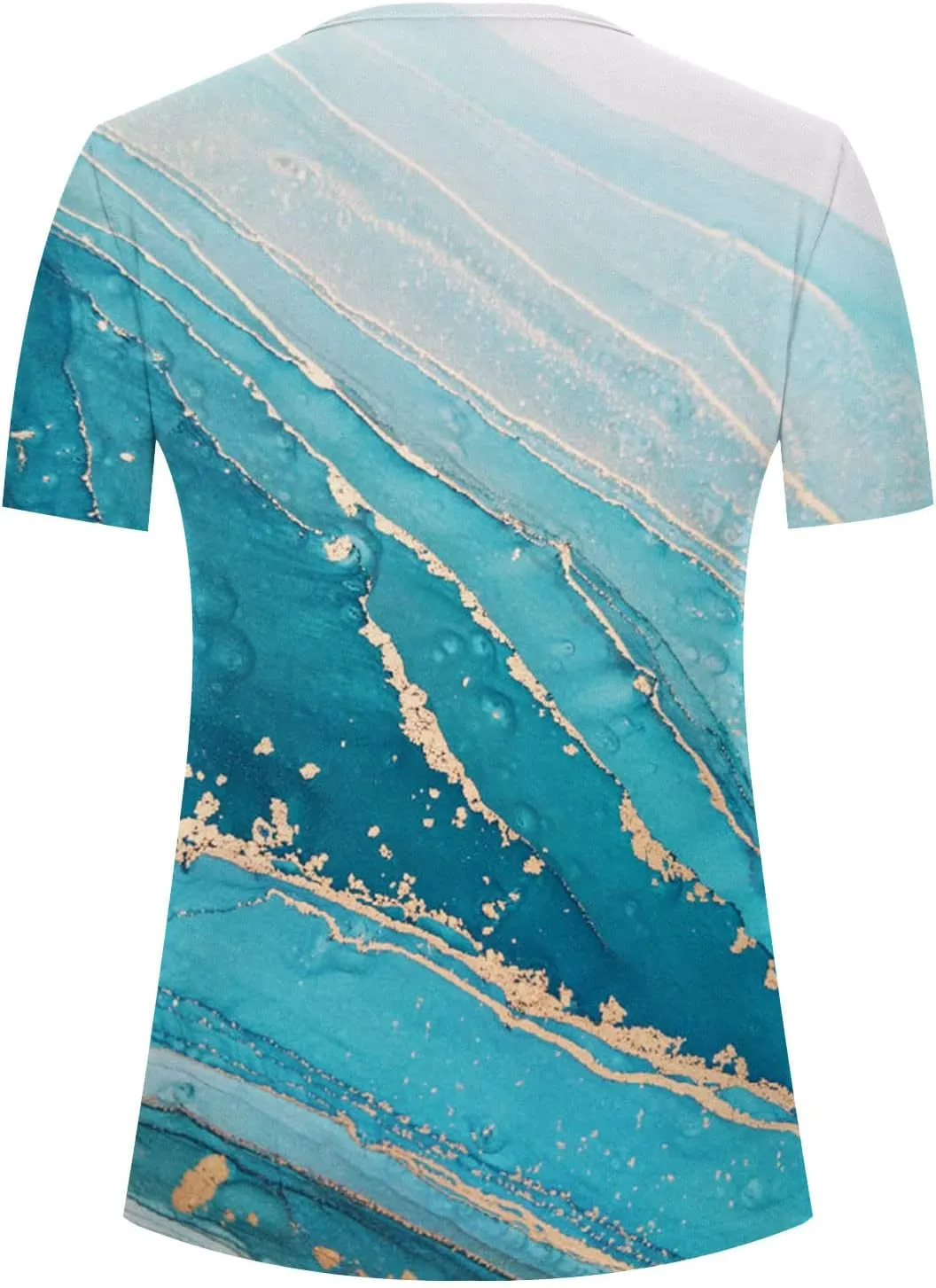 Womens Tops Dressy Casual 2023 Fashion Floral Print Tunic Plus Size Short Sleeve v Neck Henley Shirts