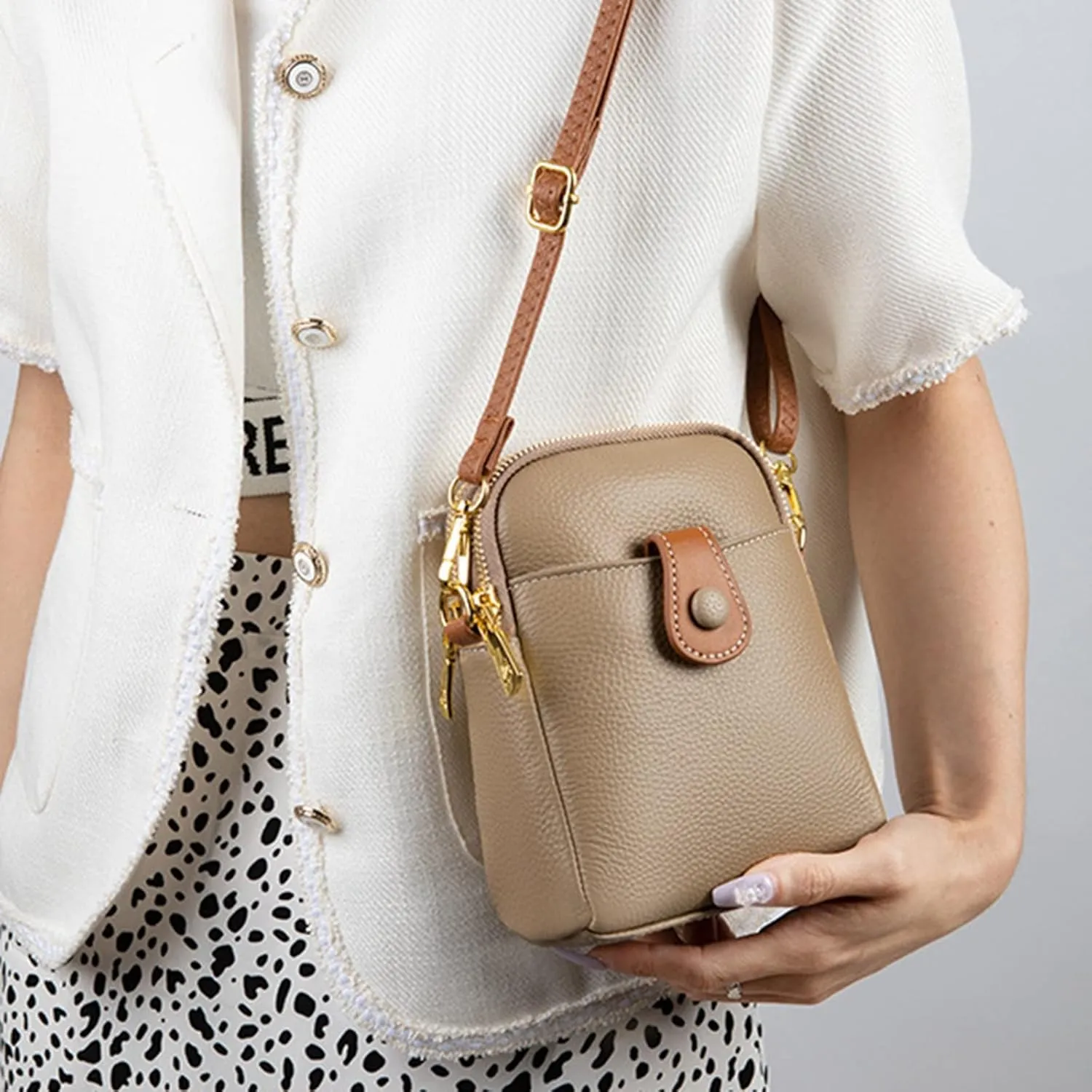 Women's Trendy Purses Vegan Leather Hobo Handbags Fashion Cotton Canvas Handbags Tote Purses Spring Purse 2025(Khaki)