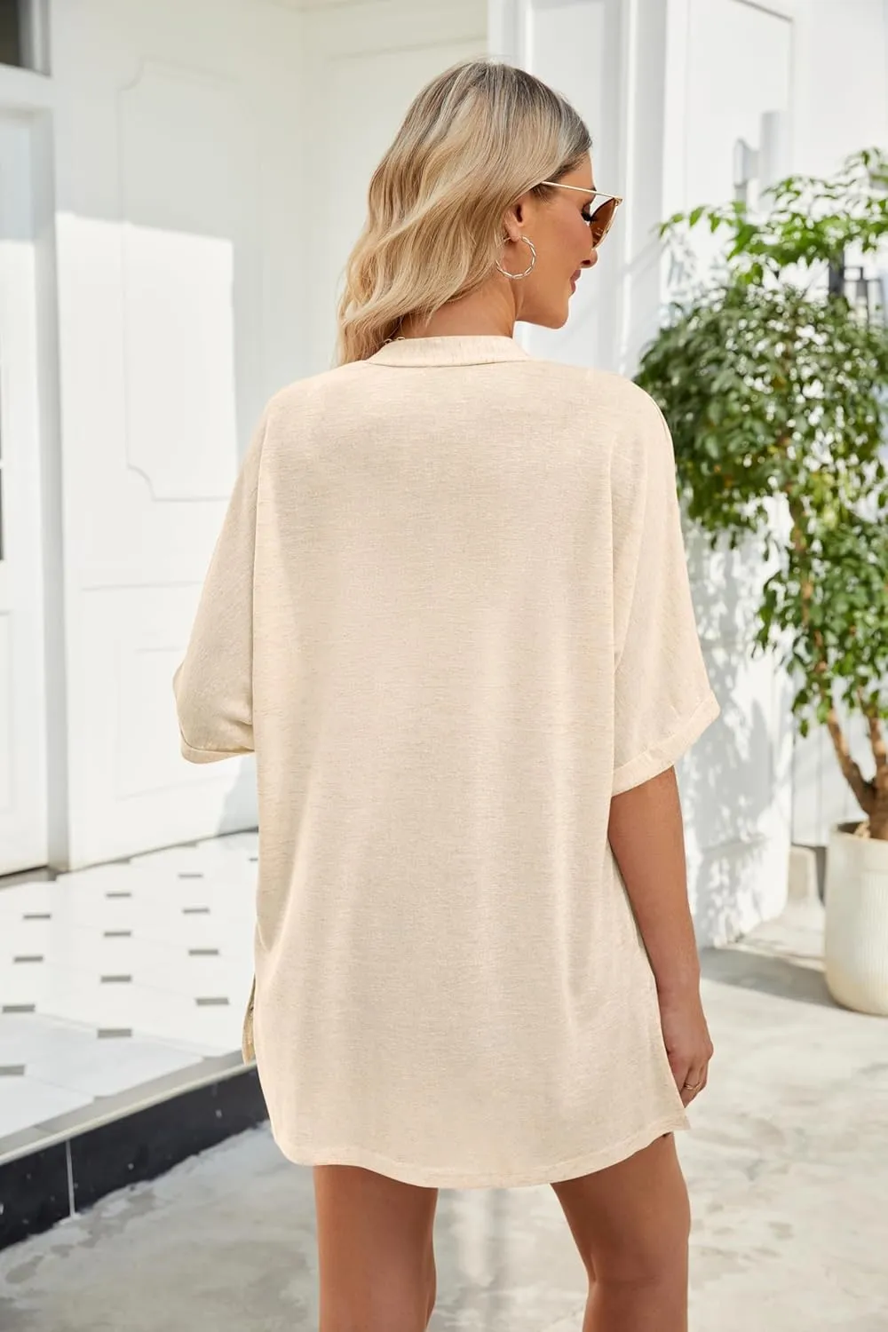 Yekaty Lightweight Cardigans for Women Casual Summer Short Sleeve Cardigan Open Front Beach Coverups 2025