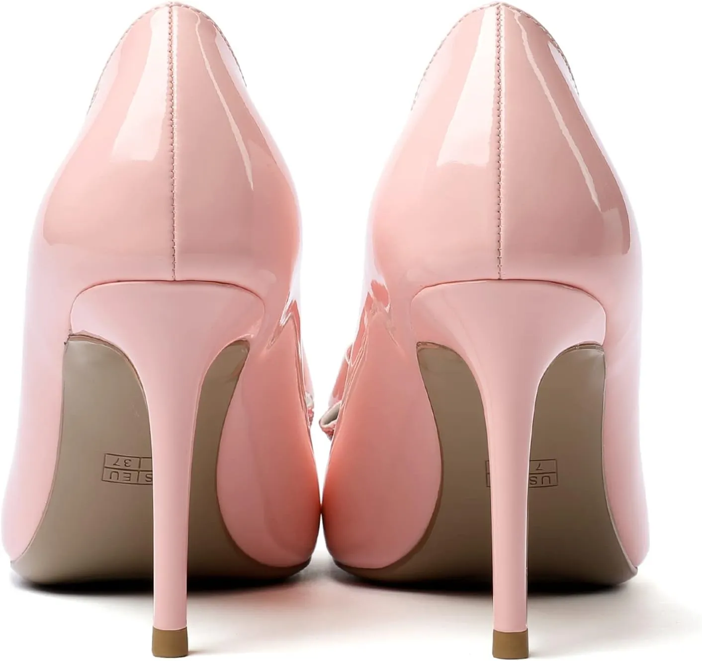 YODEKS Women's Round Toe Pumps, High Heel Slip on, Bow Knotted Heels for Pary Dress Work Office Workplace