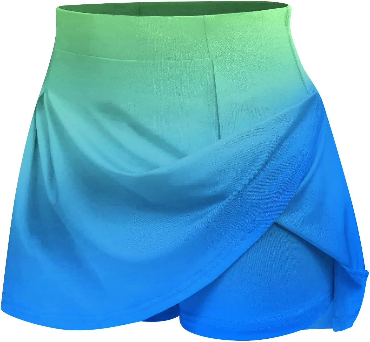 Yoga Short Skirt for Women Gradient Summer Running Skirted Shorts Active Lifestyle Casual Everyday Skirt Pant 2025