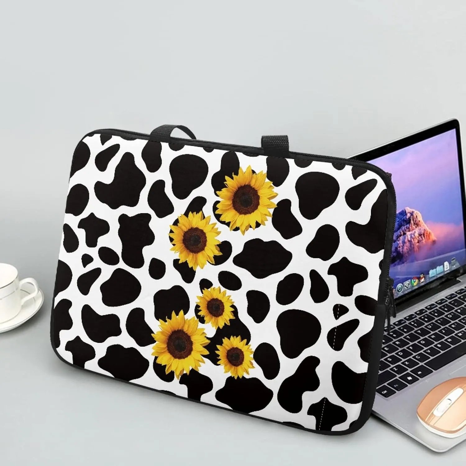 Yzaoxia Laptop Tote Bag for Women Men Computer & Tablet Travel Briefcase Waterproof Bags Business Tote Handbag