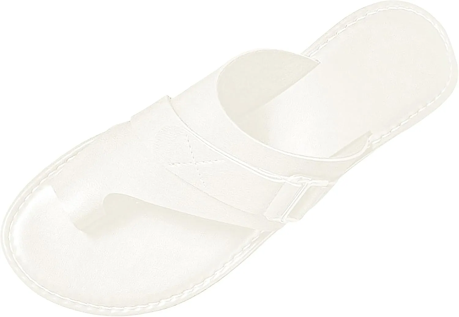 ZWRXW Sandals for Women Leather Thong Sandals Comfortable Orthopedic Sandals Dressy Summer Flip Flops Casual Walking Shoes Non-Slip Slides Flat Sandals